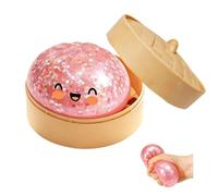Winnsell Giant Dumpling, Giant Squishy Dumpling Stress Toy Cute Steamer Bun Design Stress & Anxiety Relief Squishy Dumplings Toys (Pink)