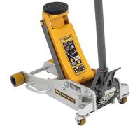 WINNTEC 2 Ton Aluminium & Steel Hydraulic Trolley Jack with 2-Speed Lowering & Turbo Lift, 86mm to 418mm Lifting Height