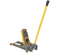 WINNTEC 2 Ton Low-Profile Hydraulic Trolley Jack with 2-Speed Lowering & Turbo Lift, 75mm to 510mm Lifting Height