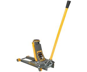 WINNTEC 2 Ton Low-Profile Hydraulic Trolley Jack with 2-Speed Lowering & Turbo Lift, 75mm to 510mm Lifting Height