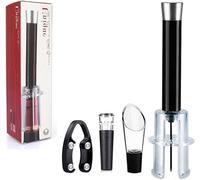 Wino on The Go Wine Opening Set, Wine Bottle Opener 4Pcs Kit, Air Pressure Wine Bottle Opener, Wine Vacuum Stoppesr, Wine Aerator Pourer, Foil Cutter, Wine Accessories Gift Set
