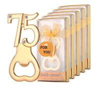Winocbxt 24 Pieces/Packs 75 Bottle Openers for 75th Birthday Party Favors Wedding Anniversary Gidts Decorations or Souvenirs for Guests with Gift Boxes Party Giveaways for Adults (75)
