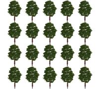 WINOMO 1:100 Scale Trees,20PCS Miniature Model Trees Diorama Supplies for DIY Train Railways Scenery Landscape Building Model - 3.5 Inch