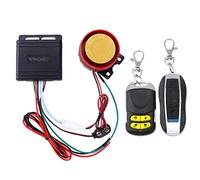 Winomo Motorcycle Alarm System Anti theft Security System with Double 12V Universal Remote Control
