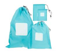 WINOMO 4Pcs Nylon Drawstring Bag, Drawstring Storage Bag, Multi Storage Ditty Bags for Travel& Outdoor Activity