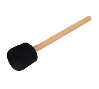 WINOMO Bass Drum Mallet 1Pcs Black Brush Beechwood Handle for Percussion Instrument Accessory and Players