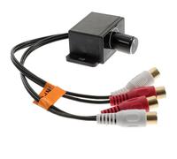 WINOMO Car Audio Rca Volume Controller Inline Volume Control Rca for Car Stereo Amplifier Audio Remote Level Control for Bass Gain Adjustment 2 Connectors Plug-in Wiring for Convenient Driving