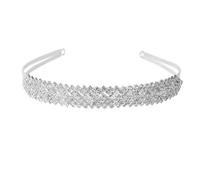 WINOMO Crystal Rhinestone Crown Hair Barrette Hair Loop Tiara Hairband Headband