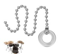 WINOMO Cymbal Rattler Sizzler Chain for Drum Kit Silver Aluminum Alloy Drum Set Accessory Extension Chain for Jazz and Crash Cymbals