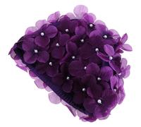 WINOMO Ladies Swimming Hats:Flower Swimming Cap: Swim Cap Floral Petal Stylish Swimming Hat Bathing Caps for Women (Purple)