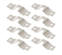 50pcs Double Hole Picture Frame Hangers Kit Sturdy Aluminum Alloy Hooks with Screws for Easy Photo and Art Display Home Office