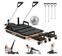 Winonela Pilates Reformer Machine, Wooden Pilates Board for Home