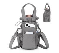 WINPAWS Water Bottle Carrier with Strap,40oz Water Bottle Carrier Sling Bag | Water Bottle Holder with Strap & Phone Pocket,Fits 32oz & 40oz Bottles,Unisex Carrier for Walking,Hiking & commuting