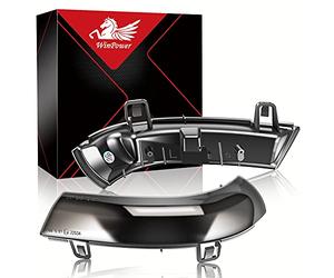 WinPower LED Dynamic Turn Signal Lights Wing Mirror Indicator Side-view Mirror BlinkerCompatible with Passat B5.5 B6 Golf 5 GT GTI Plus 6 EOS Jetta5 Sharan Superb B5 Alhambra etc., 2 Pcs