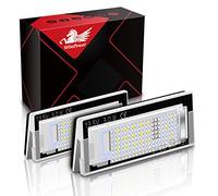 WinPower LED License Plate Light Bulb Rear Number Plate Lamps Pure White 6000K No Error 18 SMDs for E39 5D Wagon Touring 2000-2003, 2 Pieces