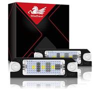 WinPower LED License Plate Light Number Plate Light 6000K White Error Free Compatible with Passat 3C B6 Golf 4/5 Lupo Polo 9N Caddy3 Jetta etc., 2Pcs