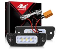 WinPower LED Number Plate Light Bulbs 3SMD License Plate Lamp 6000K White with Canbus Error-Free Compatible with Mercedes-Benz ML GL R Class W164 X164 W251 V251,2 Pieces