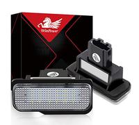 WinPower LED Number Plate Light License plate lights Error Free White Lamps 6000K for C E CLS SLK Class S203/W203 5D W211 4D W219 R171 ect., 2 Pcs
