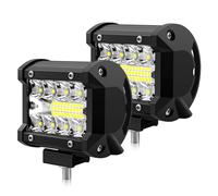 WinPower LED Work Light Bar 12W Driving Fog Lamps Offroad Flood Spot Lights White Waterproof LED Pods for Car Van Truck Tractor Lorry Pickup Boat, 2 Pieces