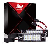 WinPower Number Plate Lights LED License Plate Light Bulb 18 SMD White with CanBus Error Free Compatible with Chevrolet Cruze 2010-2015, 2 Pieces