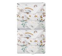 WinReal Baby Washcloths Muslin Cotton Baby Face Towels 6 Pack Wash Cloths Soft on Sensitive Skin Absorbent for Boys & Girls 12x12 Inches