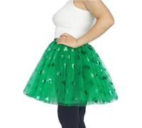 WINROLA 3 Layered Plus Size Tutu Adult Women Green Clover Tutu Skirt Teens Shamrock Irish Party St. Patrick’s Day Tutu, Green, X-Large(Plus Size)