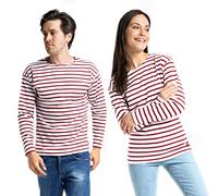 Win's Unisex Long Sleeve Sailor, White / Red, L