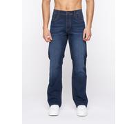 Winsbury Bootcut Jeans Crosshatch Dark Blue 36S