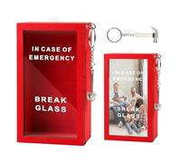 Winsegom Birthday Present Emergency Gift Box, Break Glass 3d Gift Boxs Funny Birthday In Case of Present Gift Emergency Box w/Hammer-Hilarious Desk Decor-Friends Gifts