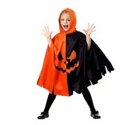 Winsegom Halloween Pumpkin Outfits Kids, Spooky Halloween Pumpkin Costume Kids, Orange Pumpkins Cape Cloaks for children Cosplay Party Fancy Dress Costume Trick or Treat