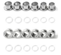 WINSENET 12-16Pcs Ear Gauges Stainless Steel O-Ring Ear Tunnels Gauges Hypoallergenic Expander Stretching Ear Plugs Tunnels with Aftercare Jojoba Oil Ear Expander Body Piercing Jewelry for Women Men