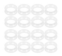 WINSENET 16Pcs Silicone Ear Gauges 8G-25mm Flexible Ear Tunnels Gauges Soft Expander Stretching Ear Plugs Tunnels Black Earring Piercings Jewelry for Men Women