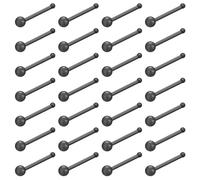 WINSENET 18-28Pcs Clear Nose Studs 20G Plastic Nose Rings for Surgery Bioflex Nose Piercing Retainer Invisible nose stud for Work Hypoallergenic Septum Lip Eyebrow Tongue Earrings Body Piercings