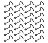 WINSENET 18-28Pcs Clear Nose Studs 20G Plastic Nose Rings for Surgery Bioflex Nose Piercing Retainer Invisible nose stud for Work Hypoallergenic Septum Lip Eyebrow Tongue Earrings Body Piercings