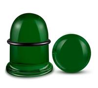 WINSENET 2Pcs Glass Ear Gauges Stretching Kit 14mm Plugs for Ears Gauges with Rubber Rings Single Flare Glass Ear Stretching Kit Ear Expander Body Piercing Jewelry for Women Men