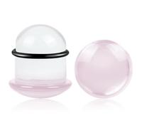 WINSENET 2Pcs Glass Ear Gauges Stretching Kit 8-22mm Plugs for Ears Gauges with Rubber Rings Single Flare Glass Ear Stretching Kit Ear Expander Body Piercing Jewelry for Women Men, 14mm(9/16"), Glass