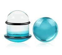 WINSENET 2Pcs Glass Ear Gauges Stretching Kit 8-22mm Plugs for Ears Gauges with Rubber Rings Single Flare Glass Ear Stretching Kit Ear Expander Body Piercing Jewelry for Women Men, 14mm(9/16"), Glass