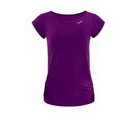 WINSHAPE Aet130ls Women's Functional Light and Soft Short Sleeve Shirt, Ultra Soft Style T-Shirt Dark Plum