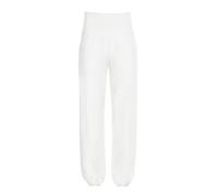 WINSHAPE Cul102lc Women's Casual Trousers Functional Light and Comfort Wide Leg Pants Ivory