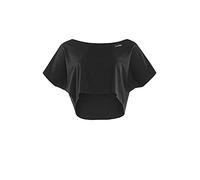 WINSHAPE Women's Functional Light Cropped Dance Top Dt104 T-Shirt, Black, XL