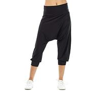 WINSHAPE Hp201 Women's Casual Trousers Super Light Functional ¾ Harem Trousers Black