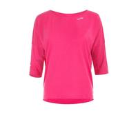 WINSHAPE MCS004 Ultra Light Soft Modal 3/4 Sleeve Shirt, All-Fit Style, Fitness, Dance, Leisure, Yoga, Pilates Deep-Pink