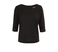 WINSHAPE Mcs004 Women's Ultra Light Soft Modal 3/4 Sleeve T-Shirt Black