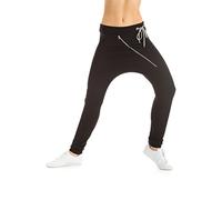 Winshape WH4 Women's Unisex Casual Dance Zippered Trousers Black black Size:L