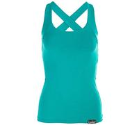 WINSHAPE Women's Fitness Leisure Sport Essential Slim Fit Cross Back Tank Top, Womens, WVR25-OCEAN-GREEN-XS, Ocean/Grün, XS