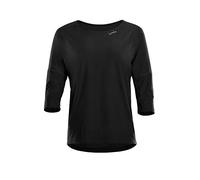 WINSHAPE Women's Dt111ls Functional Light and Soft ¾ Sleeve Top Yoga Shirt, Black, M