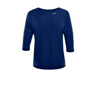 WINSHAPE Women's Functional Light and Soft ¾ Sleeve Top Dt111ls Yoga Shirt Dark Blue