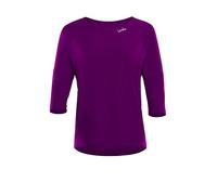 WINSHAPE Women's Functional Light and Soft ¾ Sleeve Top Dt111ls Yoga Shirt Dark-Plum