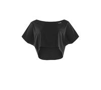 WINSHAPE Women's Functional Light Cropped Dance Top Dt104 T-Shirt, Black, XL