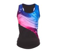 WINSHAPE Women's Damen Super leichtes Functional Tanktop AET105, Stardust, Slim Style Fitness Yoga Pilates Cami Shirt, Multicoloured, M